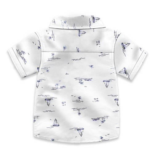 Baby Half Sleeve Shirt - White