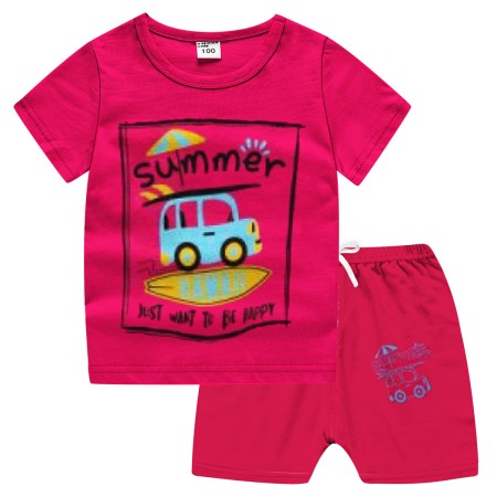 Baby T-Shirt With Shorts Set - Pink | at Sonamoni BD