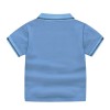 Boys Half Sleeves Polo T-Shirt - Sky Blue