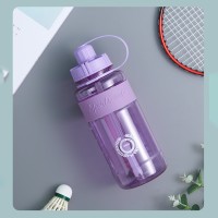 plastic straw water cup - light Purple