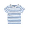 Baby Half sleeves Striped T-Shirt & Romper Set - Sky Blue