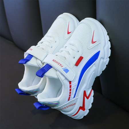 Boys Mesh Breathable Casual Shoes - White