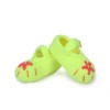 Newborn Handmade Wool Shoes - Fluorescent green