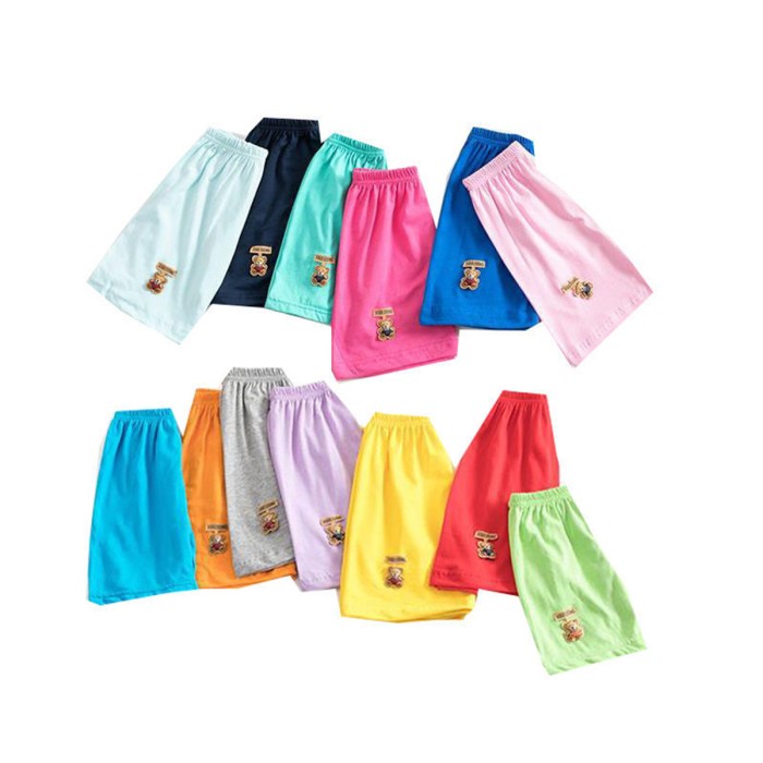 6-12 Month Baby Premium Cotton Shorts Pant (M) - Multicolor | at Sonamoni BD
