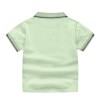 Boys Cotton Half Sleeves Polo T-Shirt - Light Green
