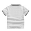 Boys Cotton Half Sleeves Polo T-Shirt - White