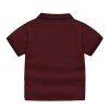 Boys Cotton Half Sleeves Polo T-Shirt - Maroon