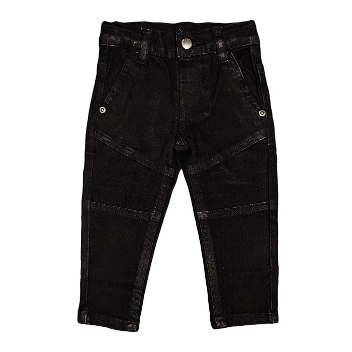 Boys' Full Length Denim Washed Jeans - Black