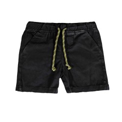 Boys' Mid Thigh Length Shorts - Black