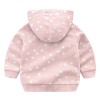 Baby Full Sleeves Hoodie with Zipper Love Print - Light Pink | at Sonamoni BD