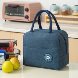 Insulated Lunch Bag with Inner Foil Cover - Blue - Cationic