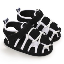 Baby Comfort Fit Casual Sandals - Black White