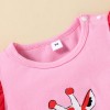 Baby Girls Frill Sleeves Romper Giraffe Print - Pink | at Sonamoni BD