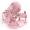 Baby Party Wear Glitter Sandals - Light Pink | at Sonamoni BD