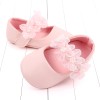 Baby Party Wear Non-Slip Sandals Floral Applique - Light Pink | at Sonamoni BD