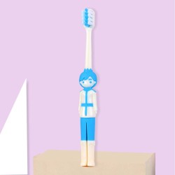 Baby Ultra Soft Bristles Small Head Toothbrush Prince Shape - Sky blue