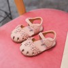 Girls Party Wear Bellies Shoes with Flower Applique - Pink Color | at Sonamoni BD