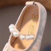 Girls Party Wear Soft Ballerina Shoes - Beige | at Sonamoni BD