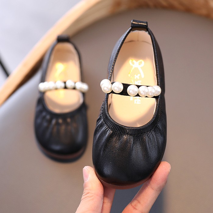 Girls Party Wear Soft Ballerina Shoes - Black | at Sonamoni BD