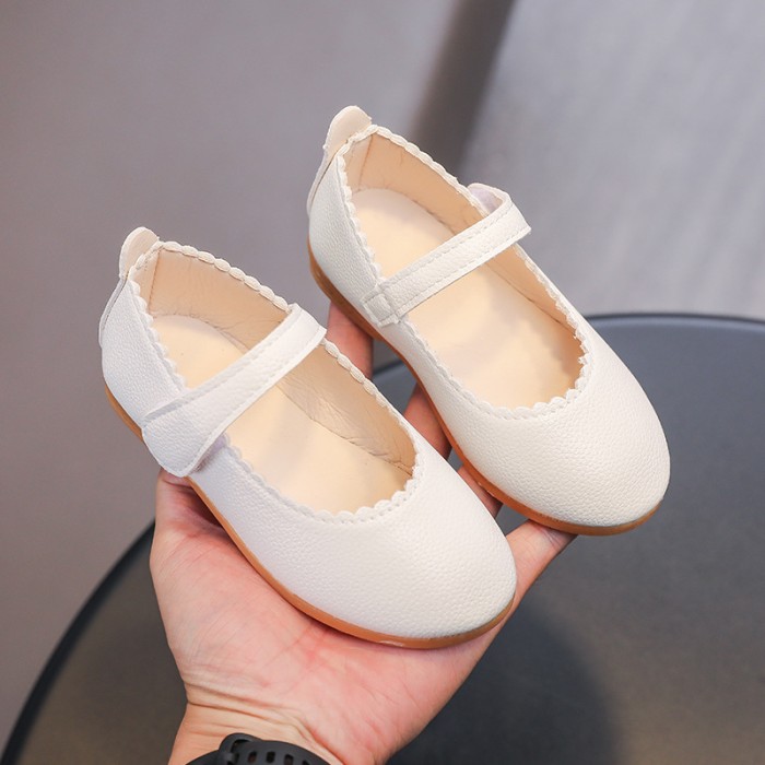 Girls Party Wear Soft Ballerina Shoes - White | at Sonamoni BD