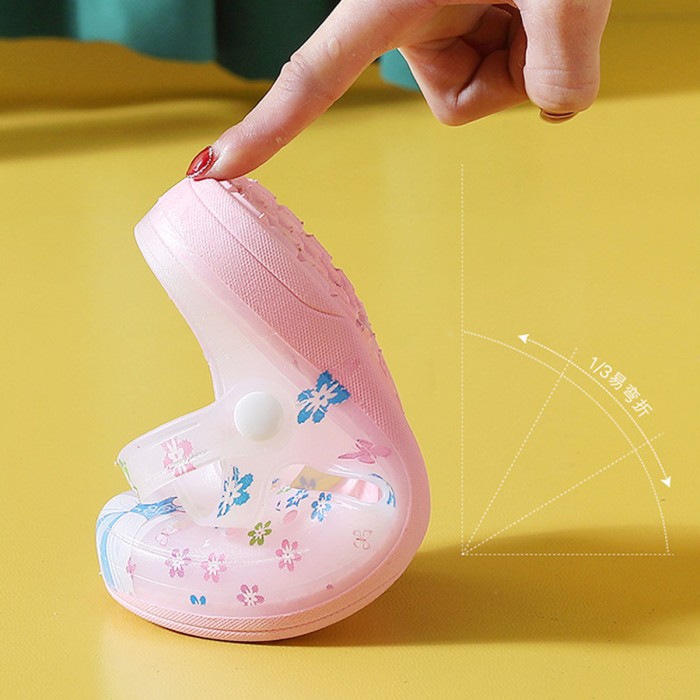 Girls Printed Soft Slipper - Princess Pink | at Sonamoni BD