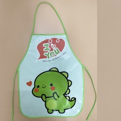 Baby Bibs Waterproof drawing apron- Green 