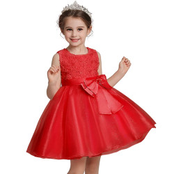 Baby Girl party princess dress-Red