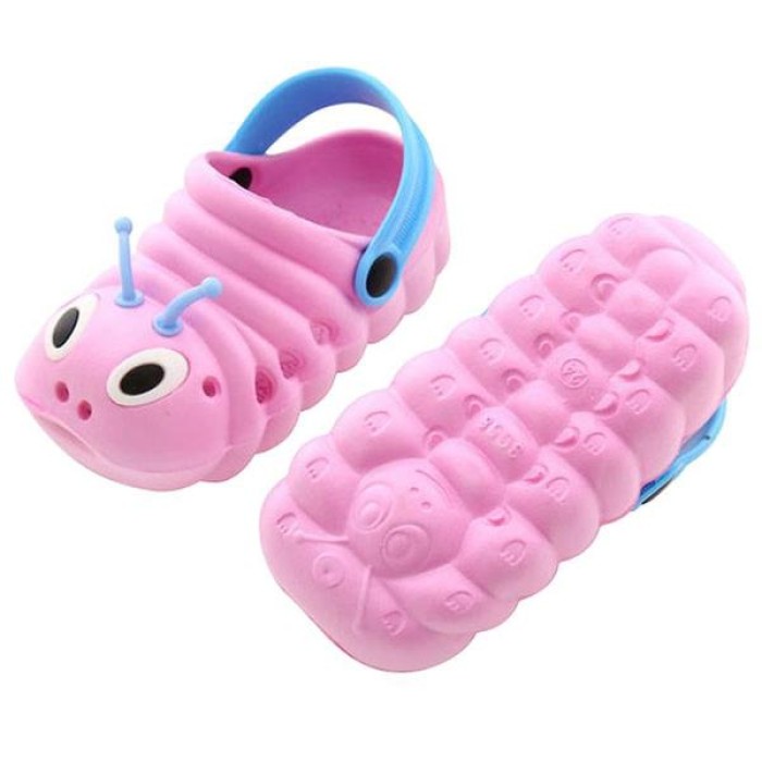 Pink Caterpillar Flip Flops Sandals | Size 18 to 29