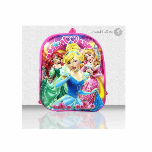 School Bag Princess Print - Pink