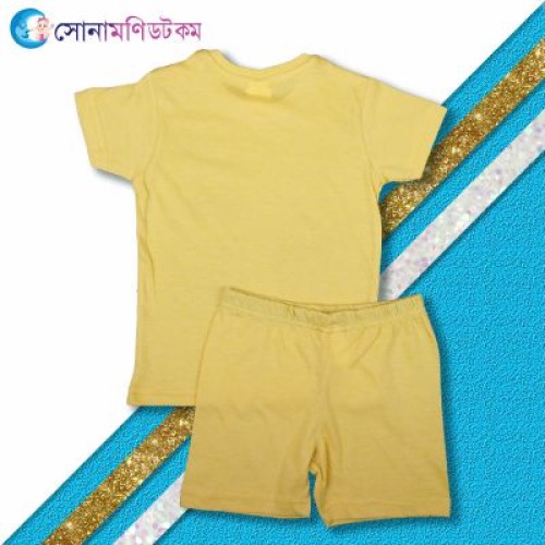 Baby T-Shirt and Shorts Set- Yellow