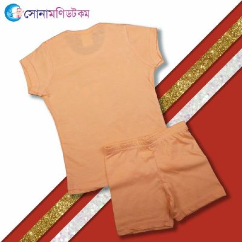 Baby T-Shirt and Shorts Set- Orange