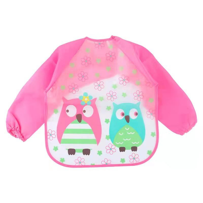 Silicon-Waterproof-Bib-for-Children-Pink