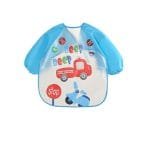 Silicon-Waterproof-Bib-for-Children-Red-Car-Beep-2