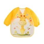 Silicon-Waterproof-Bib-for-Children-Yellow-Giraffe-Print-1