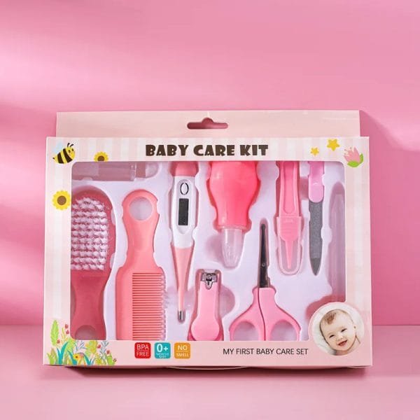 Baby-Care-Kit-Nursing-Set-10-In-1-Newborn-Infant-Care-Set-Pink