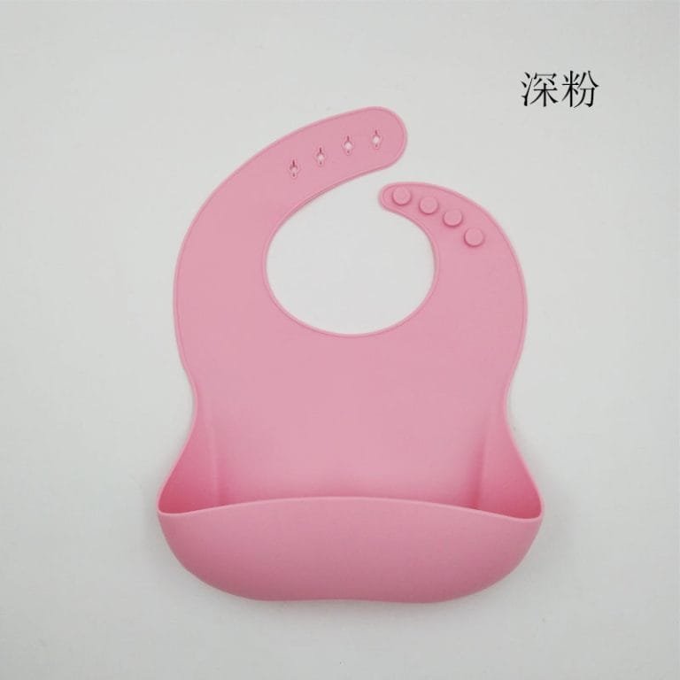 High-Quality-Waterproof-Baby-Feeding-Bibs-With-Catcher-Pocket-China-Dark-Pink