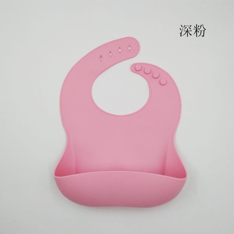 High-Quality-Waterproof-Baby-Feeding-Bibs-With-Catcher-Pocket-China-Dark-Pink