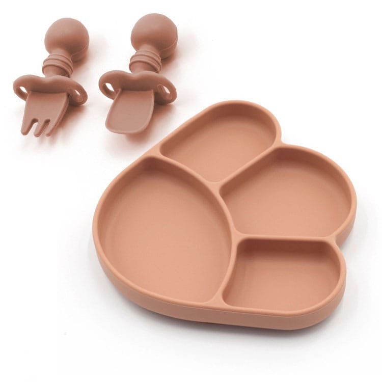 Morandi-s-Strap-Suction-Plates-With-Spoon-Set-High-Grade-Suction-Brick-Red-Color-More-Thikness