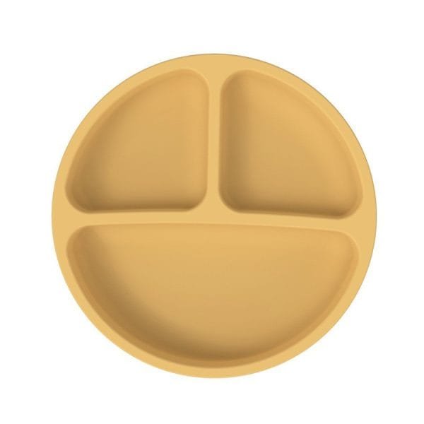 Suction-Dinner-Plate-Ultimate-Grip-for-Mess-Free-Khaki-Color