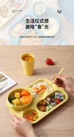 kids-bowl-spoon-6-pcs-set-with-rice-plate-water-cup-and-spoon-set-yellow-set-4