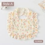 korean-style-baby-feeding-drool-bib-ruffle-floral-flower