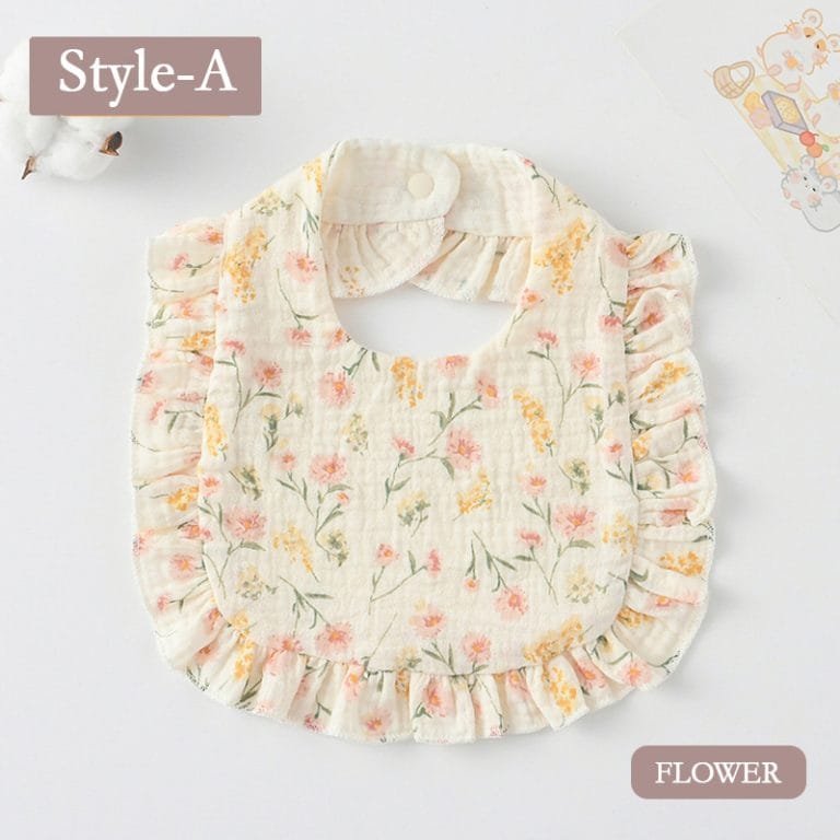 korean-style-baby-feeding-drool-bib-ruffle-floral-flower