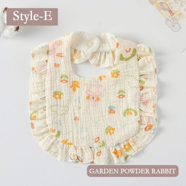 korean-style-baby-feeding-drool-bib-ruffle-floral-garden-powder-rabbit