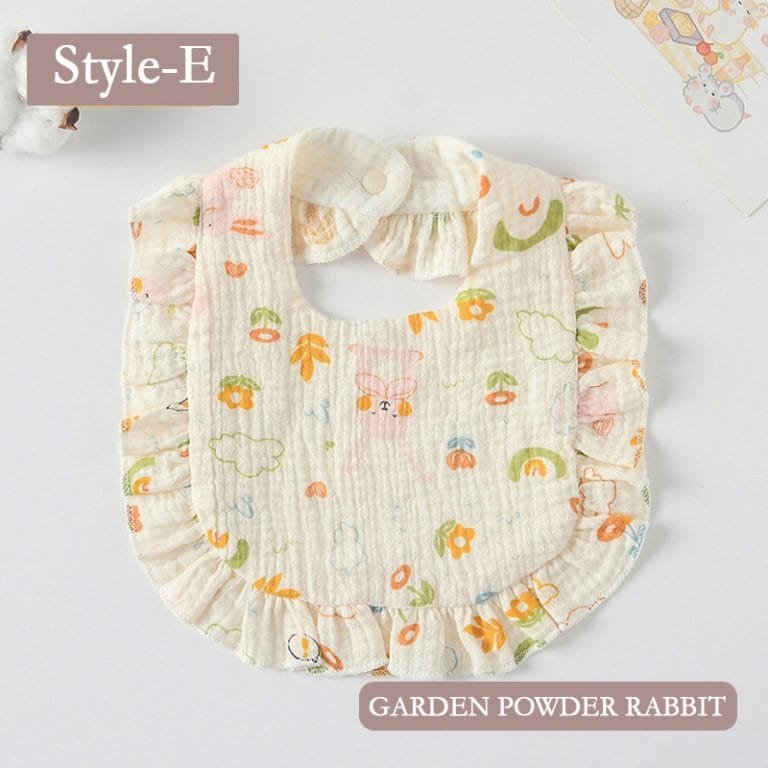 korean-style-baby-feeding-drool-bib-ruffle-floral-garden-powder-rabbit