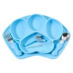 highly-silicone-glue-feeding-dish-spoon-straw-infant-eating-training-skyblue