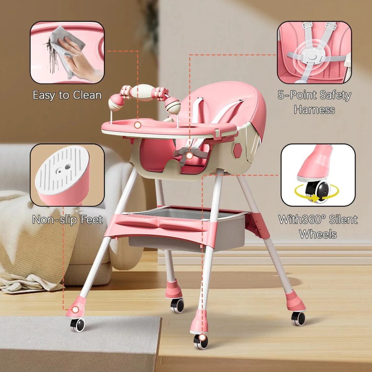 601-pink-color-feeding-chair-4
